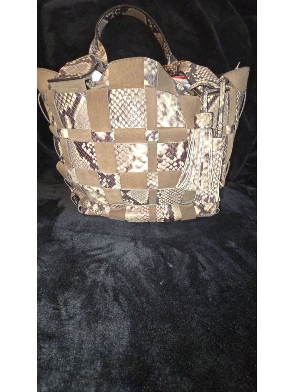 61. Michael Kors Dark Dune Vivian Woven Tote